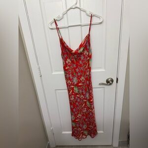 RESA Red Floral Maxi Dress